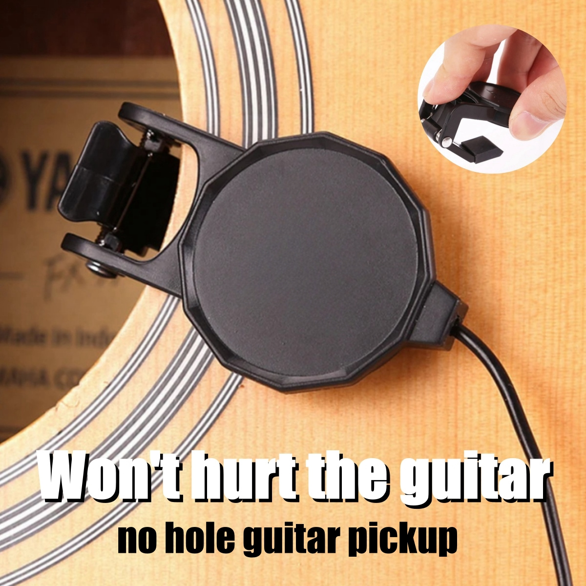 Musical Instrument Sounds - Pickup jack audio con clip per