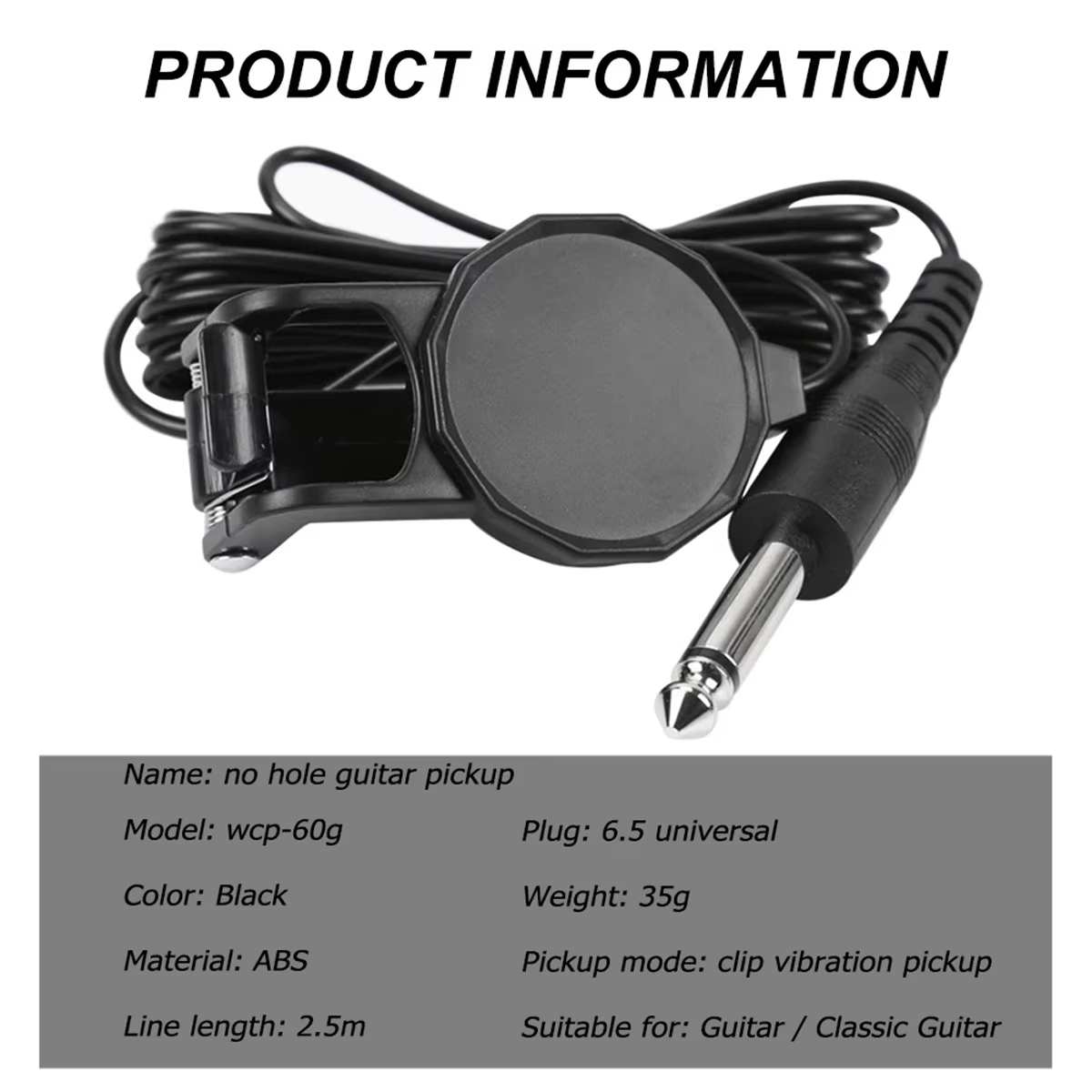 Pickup con clip jack audio/tra - Musical Instrument Sounds recensione e prezzo